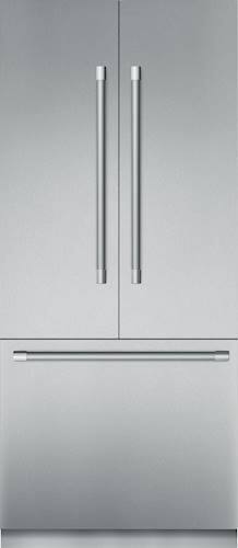 Thermador - Freedom 19.4 Cu. Ft. French Door Built-In Refrigerator - Stainless steel - Front_Standard