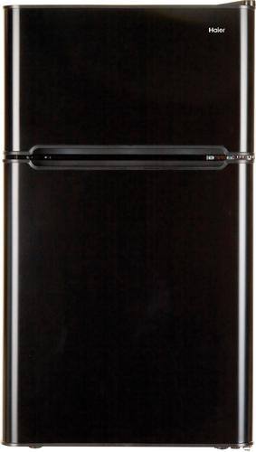 Haier - 3.2 Cu. Ft. Mini Fridge - Black - Front_Standard