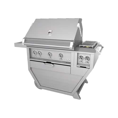 Hestan - Deluxe Gas Grill - Stainless Steel - Angle_Standard
