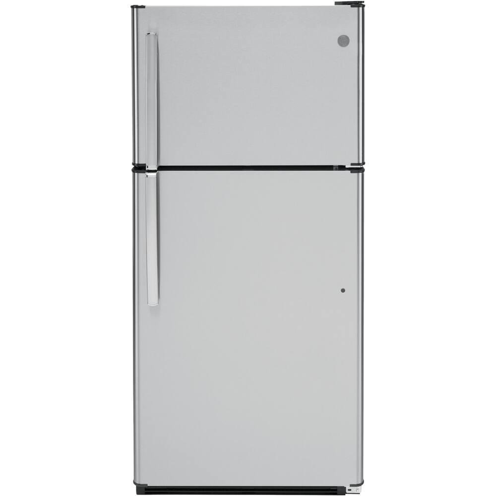 GE 18.2 Cu. Ft. TopFreezer Refrigerator Stainless steel at Pacific