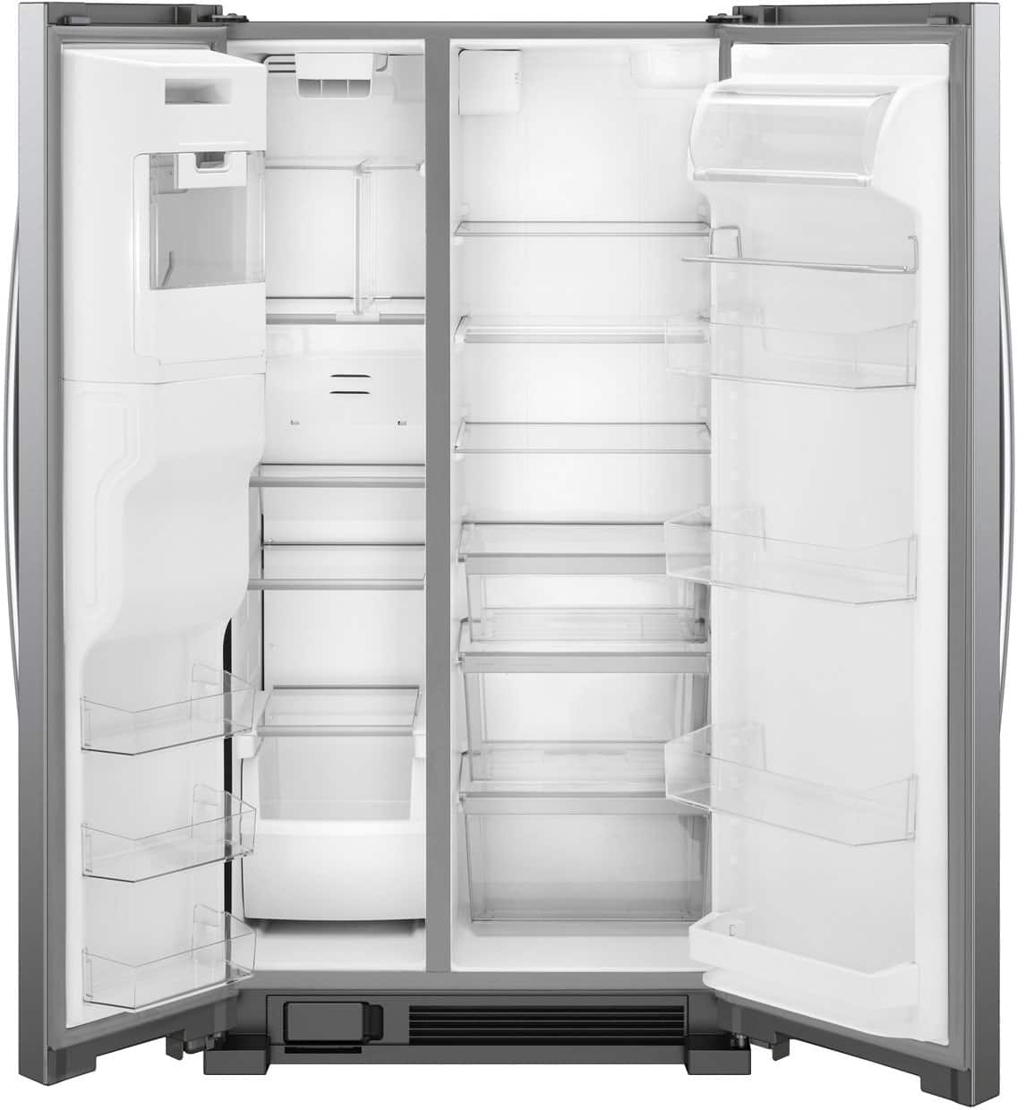 Whirlpool - 24.5 Cu. Ft. Side-by-Side Refrigerator - Black stainless steel - Alt_View_Standard_1
