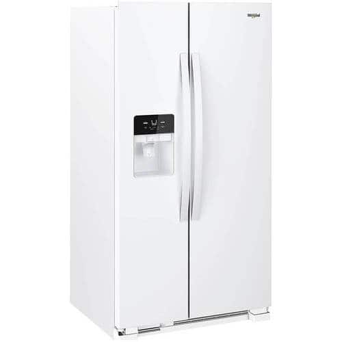 Whirlpool - 24.5 Cu. Ft. Side-by-Side Refrigerator - White - Angle_Standard