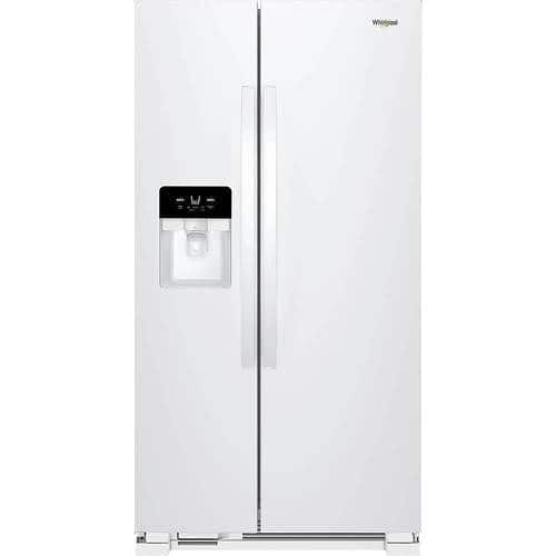 Whirlpool - 24.5 Cu. Ft. Side-by-Side Refrigerator - White - Front_Standard