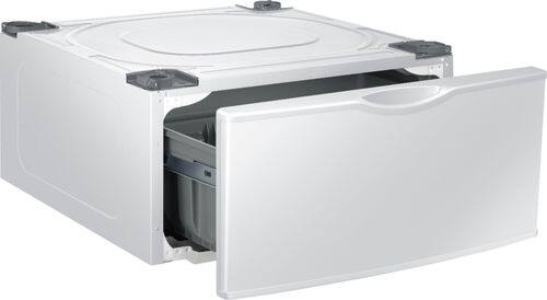 Samsung - 27" Washer/Dryer Laundry Pedestal - White - Front_Standard