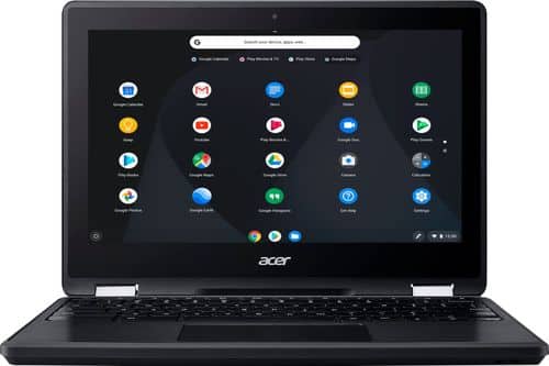 Acer - Spin 11 2-in-1 11.6" Touch-Screen Chromebook - Intel Celeron - 4GB Memory - 32GB eMMC Flash Memory - Obsidian Black