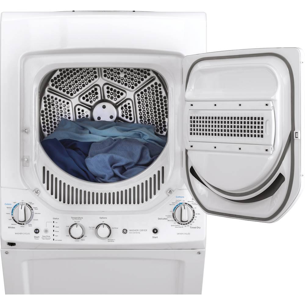 GE - Unitized Spacemaker 2.3 Cu. Ft. 12-Cycle Washer and 4.4 Cu. Ft. 4-Cycle Electric Dryer Combo - White on White - Alt_View_Standard_11
