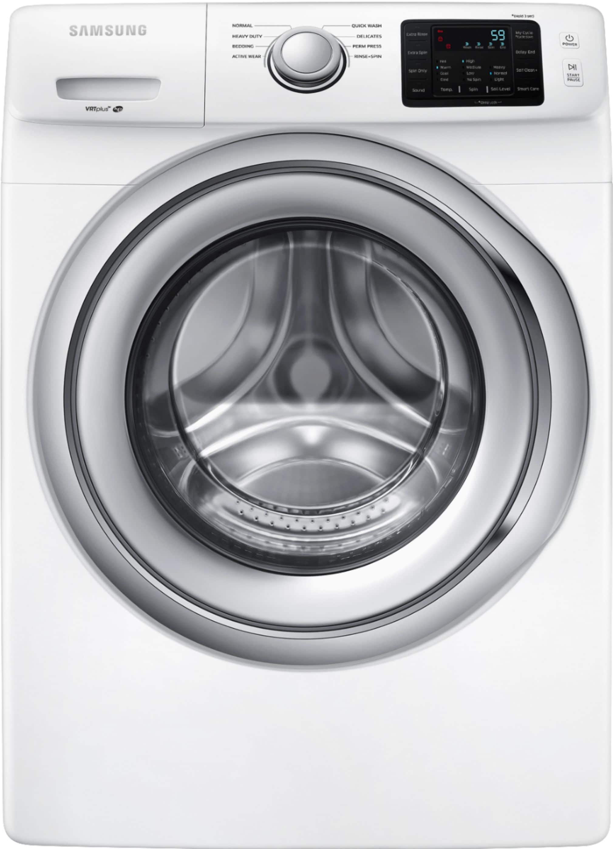 Samsung - 4.5 Cu. Ft. 8-Cycle Front-Loading Washer - White - Front_Zoom
