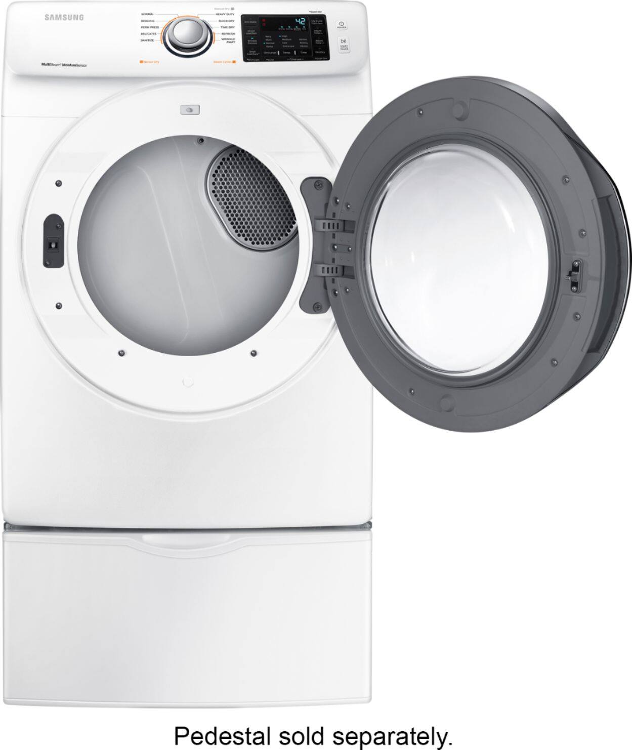 Samsung - 7.5 Cu. Ft. 10-Cycle Gas Dryer with Steam - White - Alt_View_Standard_11