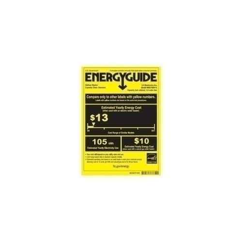 LG - 4.5 Cu. Ft. 12-Cycle Front-Loading Smart Wi-Fi Washer with 6Motion Technology - Graphite Steel - Energy_Guide