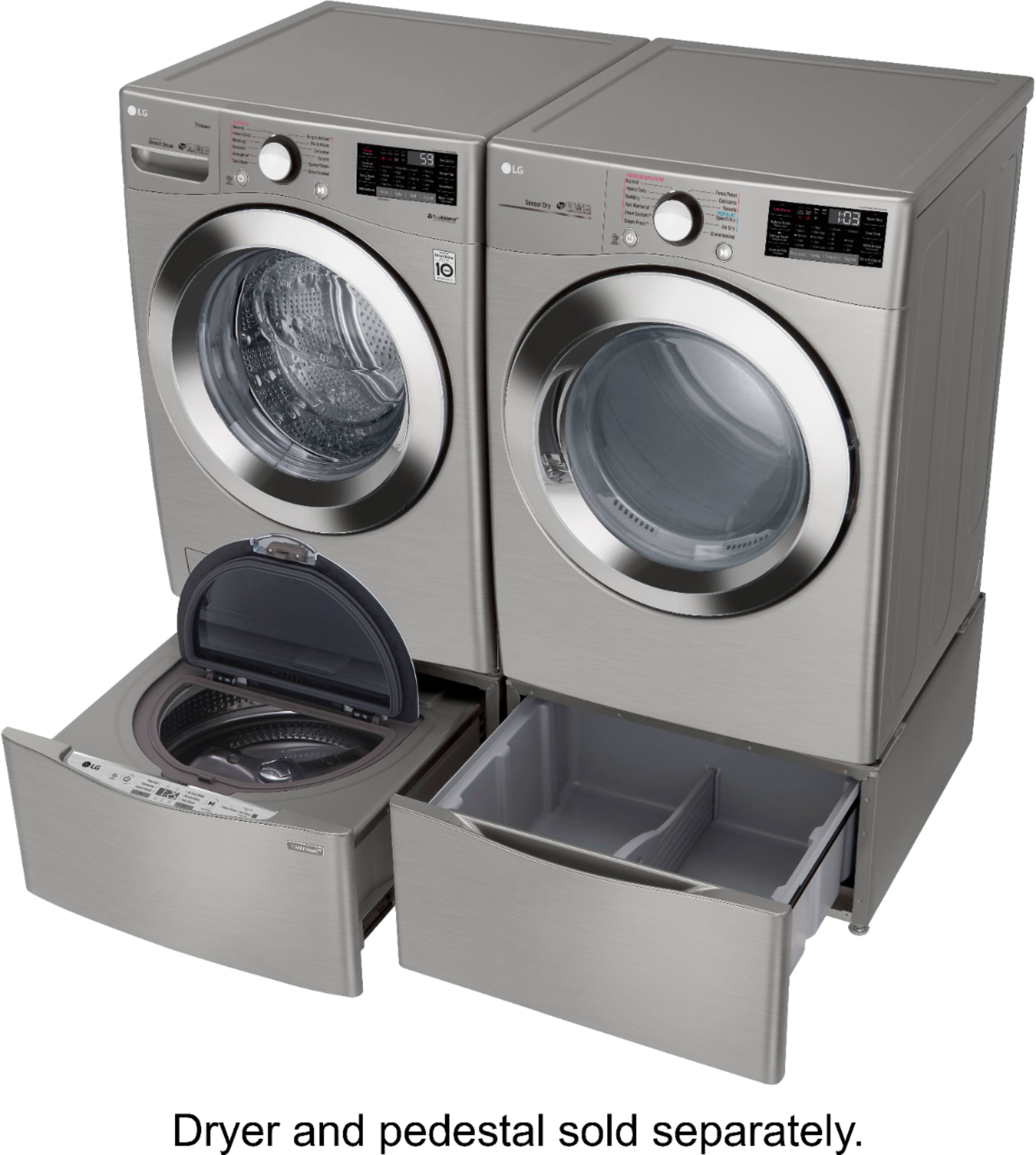 LG - 4.5 Cu. Ft. 12-Cycle Front-Loading Smart Wi-Fi Washer with 6Motion Technology - Graphite Steel - Alt_View_Standard_13