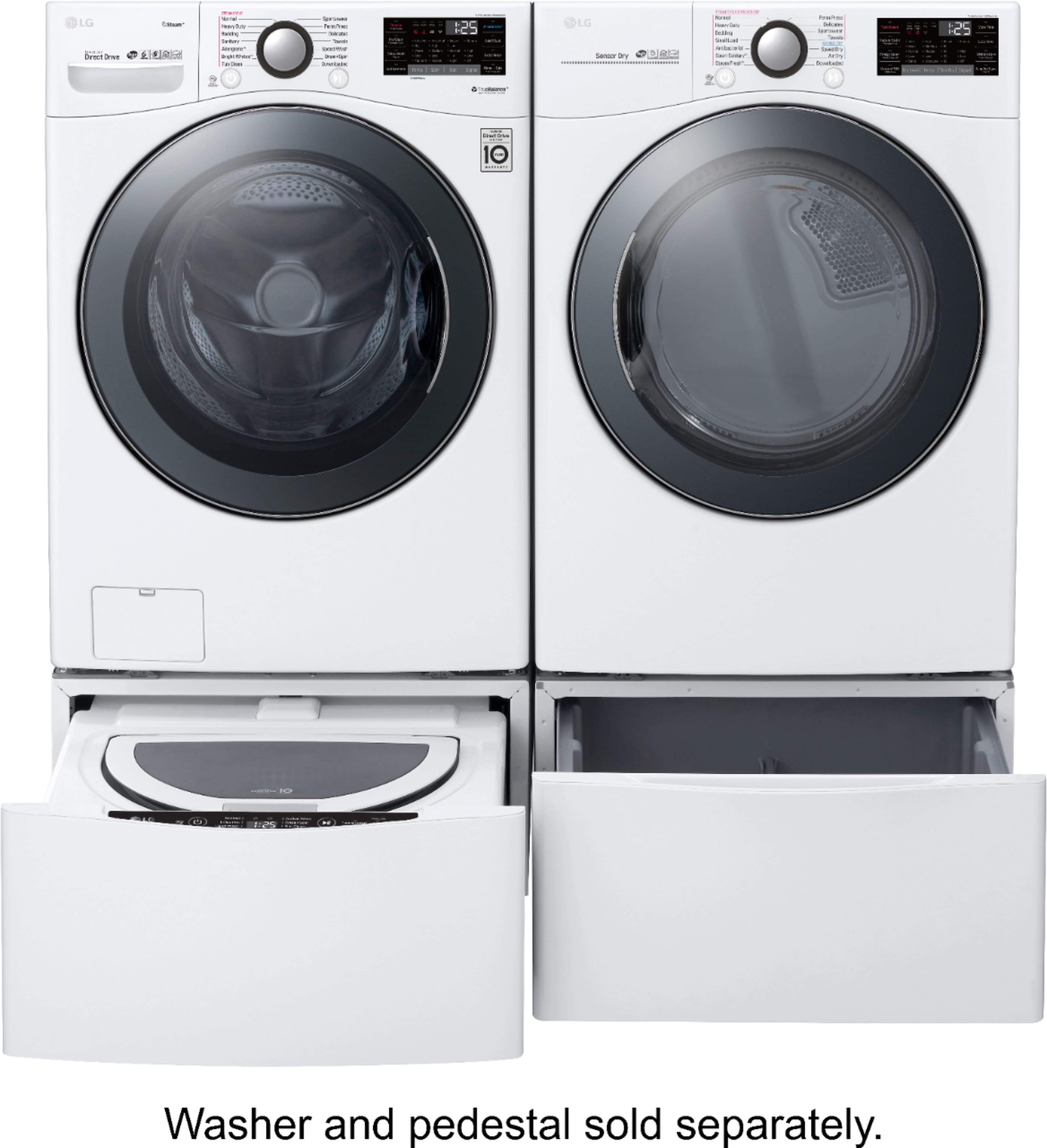LG - 7.4 Cu. Ft. 14-Cycle Gas Dryer with Steam - White - Alt_View_Standard_15