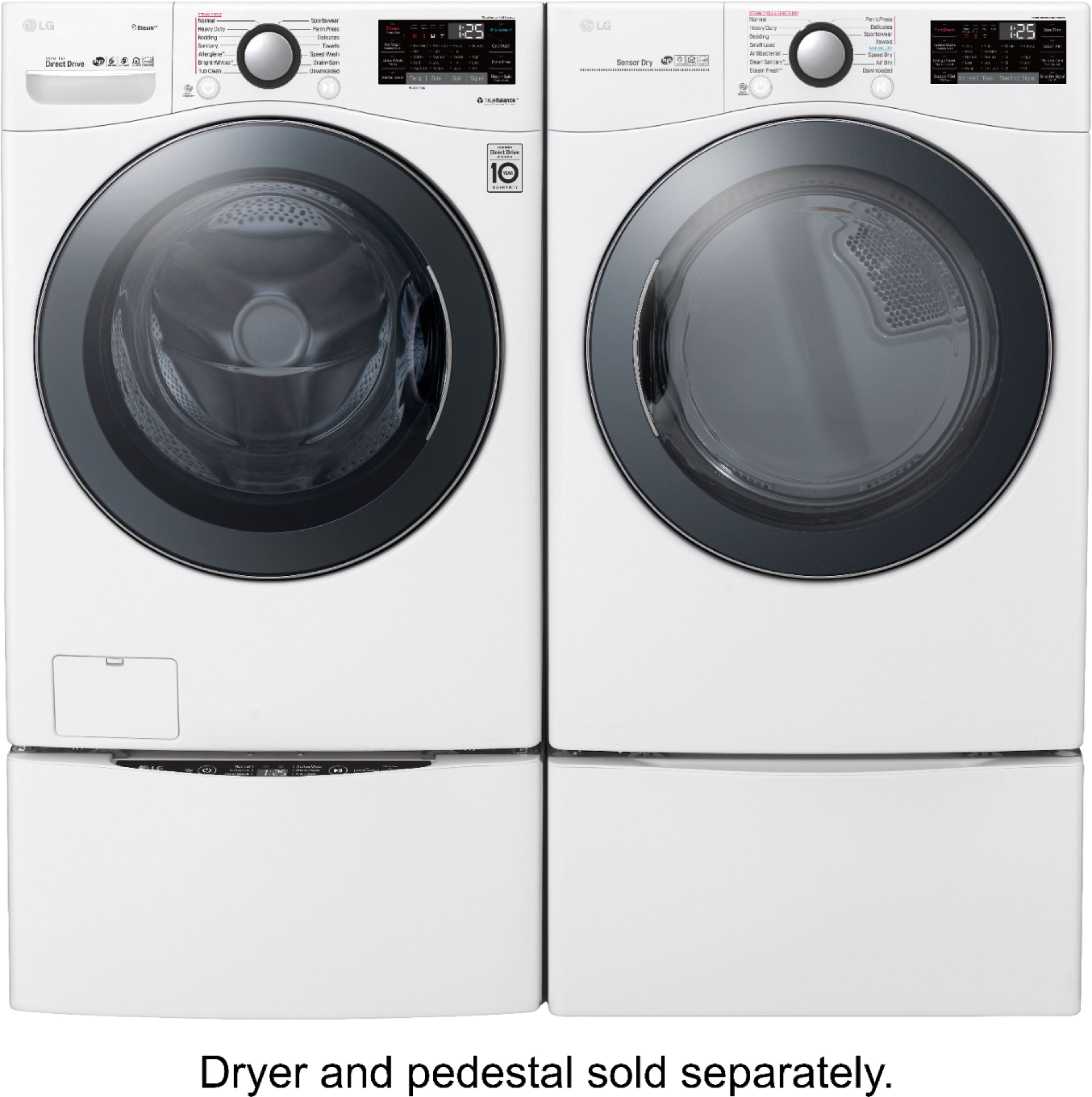 LG - 4.5 Cu. Ft. 14-Cycle Front-Loading Washer with Steam - White - Alt_View_Standard_13