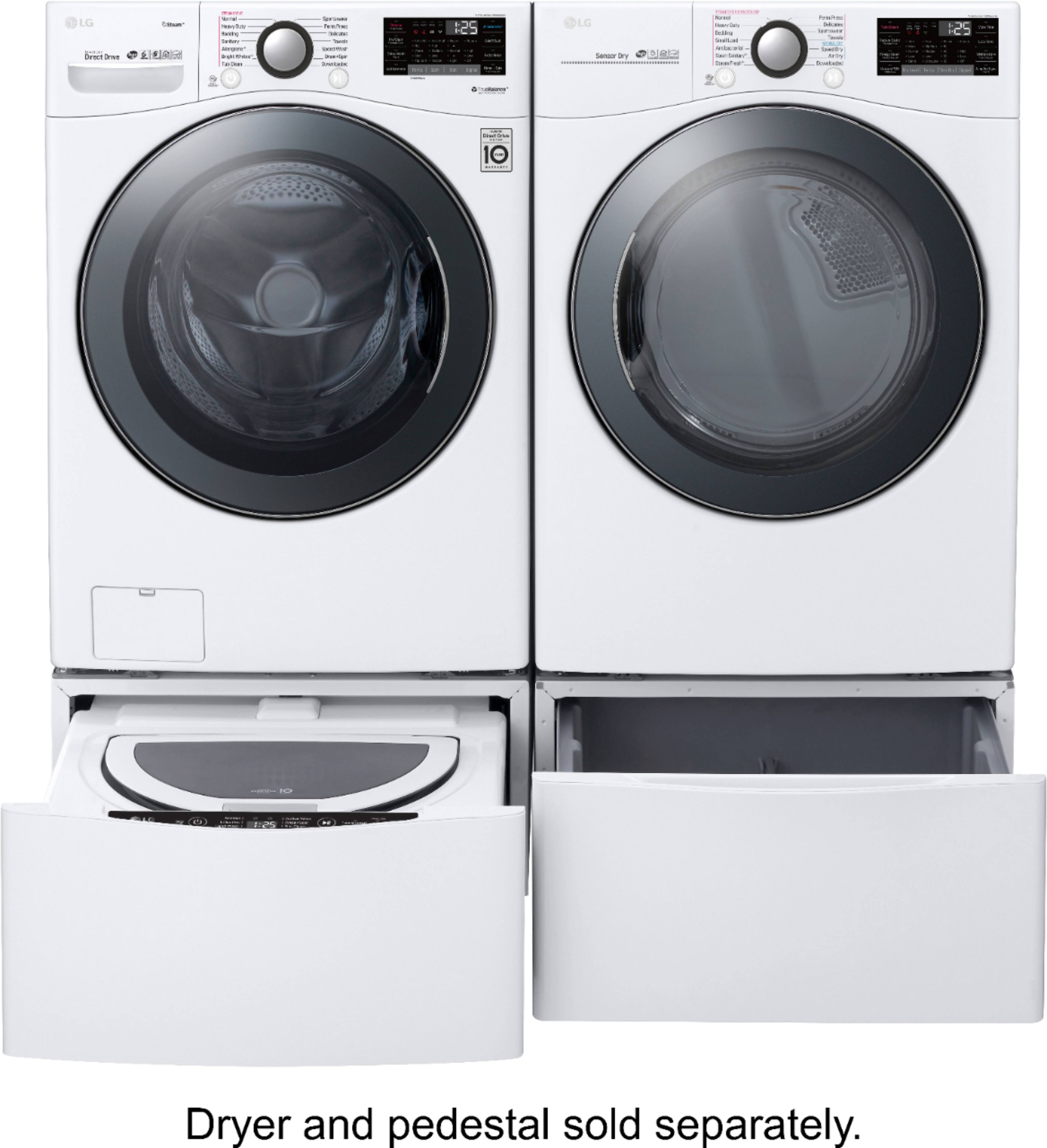 LG - 4.5 Cu. Ft. 14-Cycle Front-Loading Washer with Steam - White - Alt_View_Standard_15