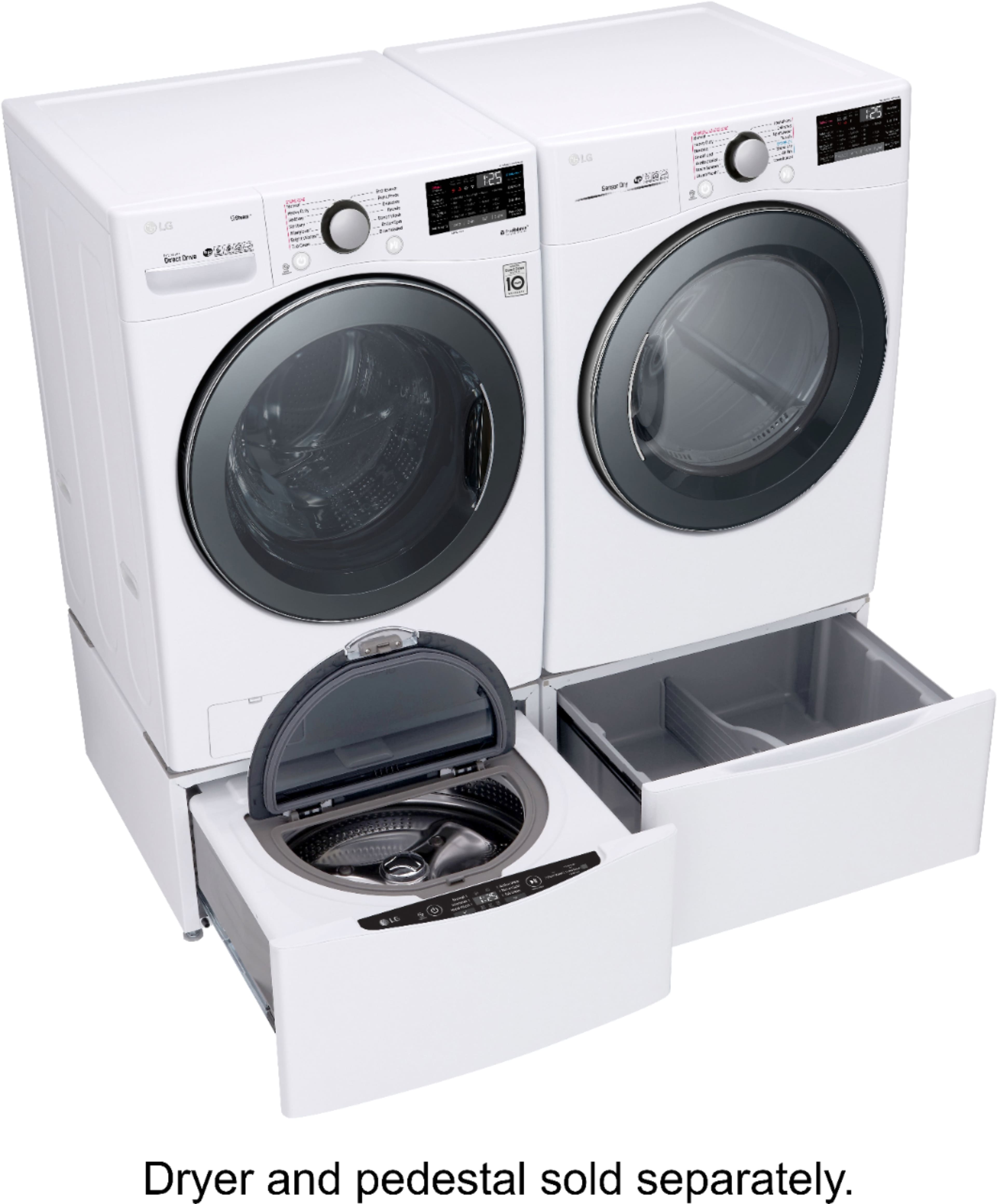 LG - 4.5 Cu. Ft. 14-Cycle Front-Loading Washer with Steam - White - Alt_View_Standard_19
