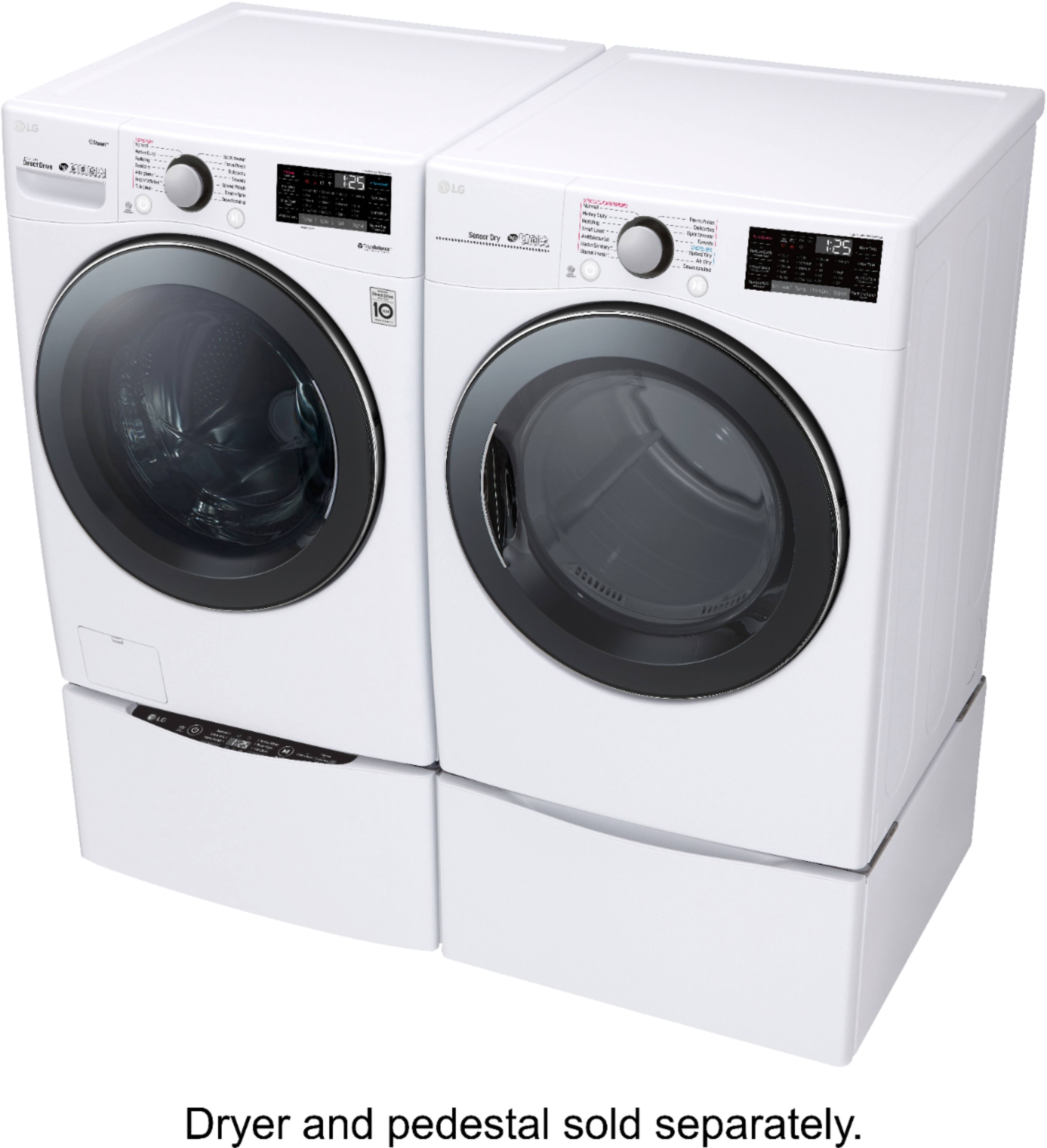 LG - 4.5 Cu. Ft. 14-Cycle Front-Loading Washer with Steam - White - Alt_View_Standard_20