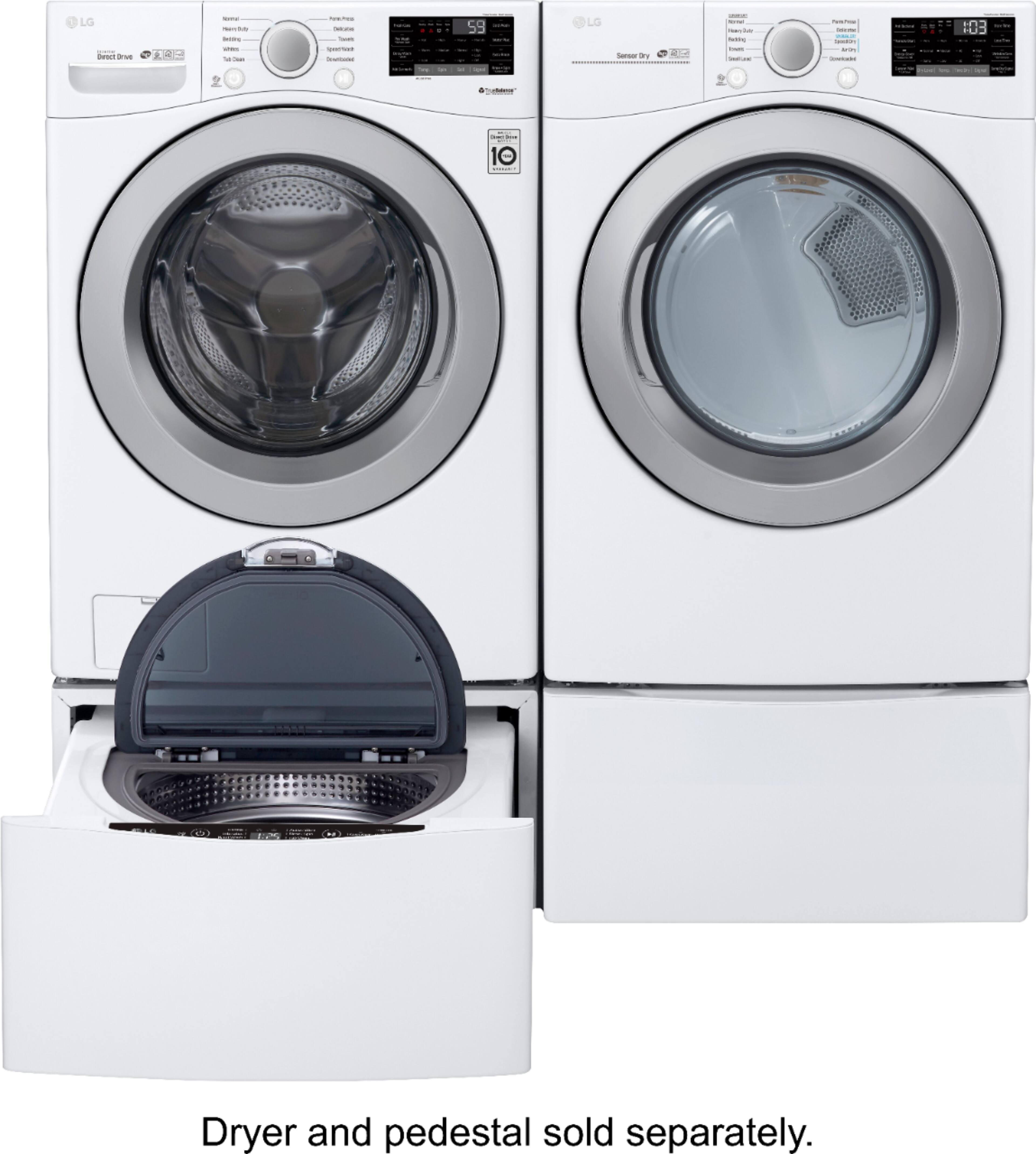 LG - 4.5 Cu. Ft. 10-Cycle Front-Loading Smart Wi-Fi Washer with 6Motion Technology - White - Alt_View_Standard_16