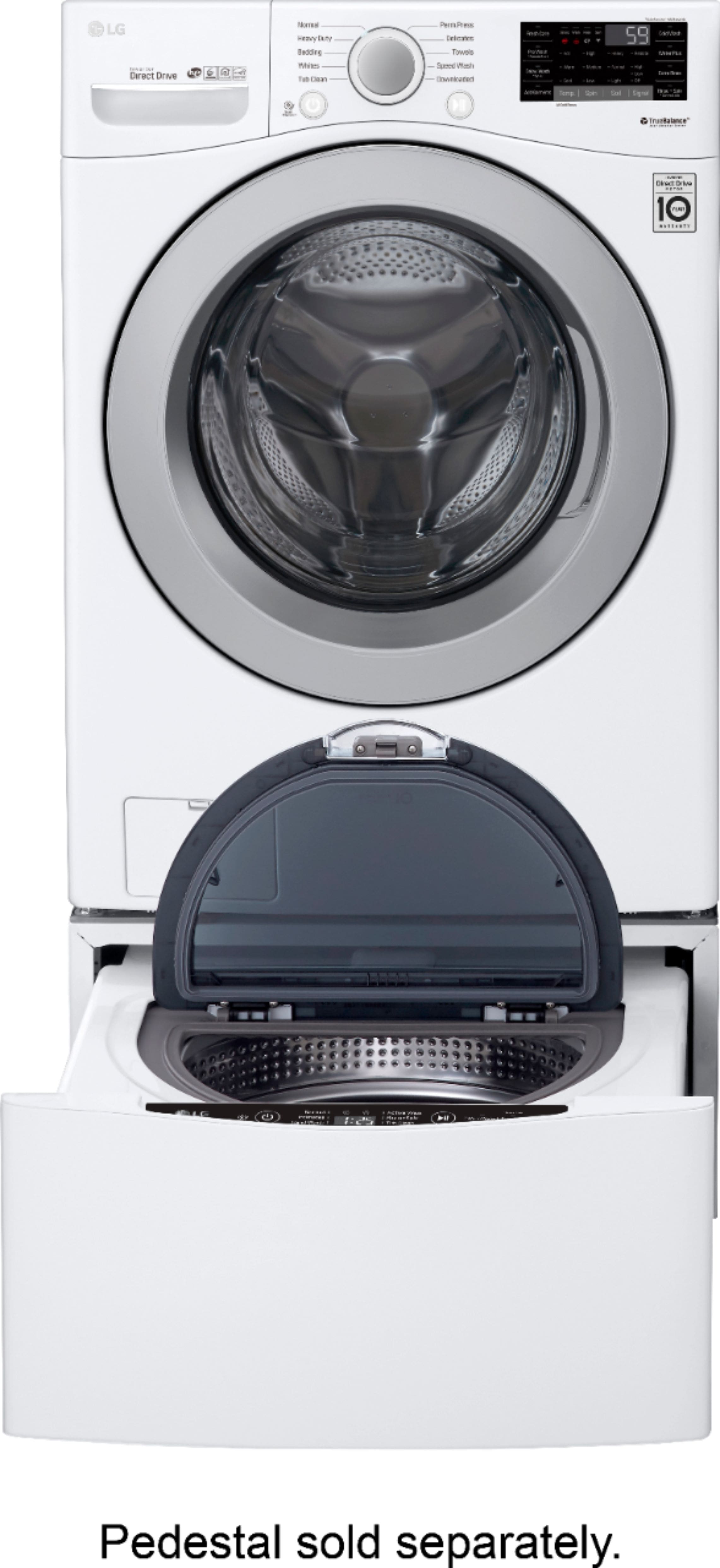 LG - 4.5 Cu. Ft. 10-Cycle Front-Loading Smart Wi-Fi Washer with 6Motion Technology - White - Alt_View_Standard_17