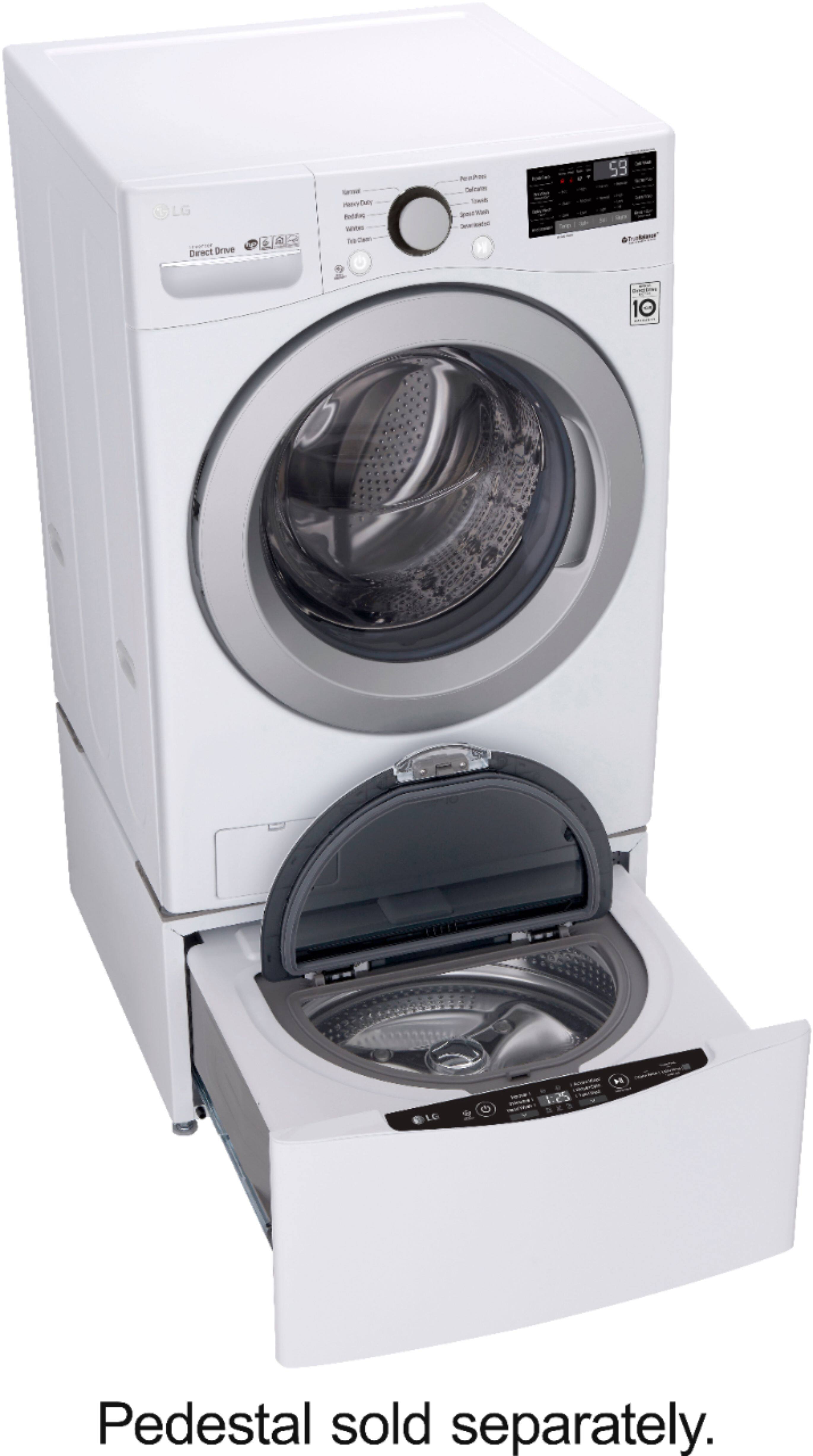 LG - 4.5 Cu. Ft. 10-Cycle Front-Loading Smart Wi-Fi Washer with 6Motion Technology - White - Alt_View_Standard_1