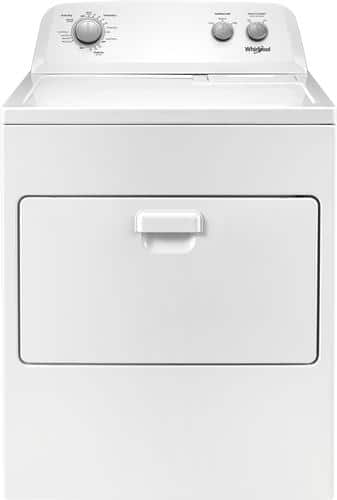 Whirlpool - 7 Cu. Ft. 12-Cycle Electric Dryer - White - Front_Standard