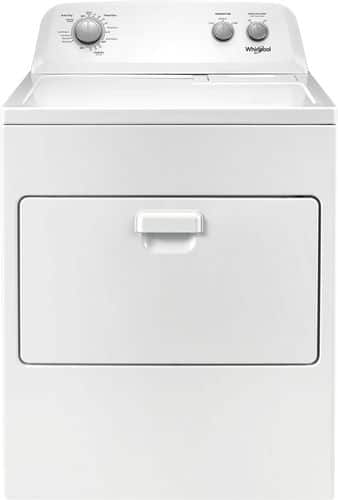 Whirlpool - 7 Cu. Ft. 12-Cycle Gas Dryer - White - Front_Standard