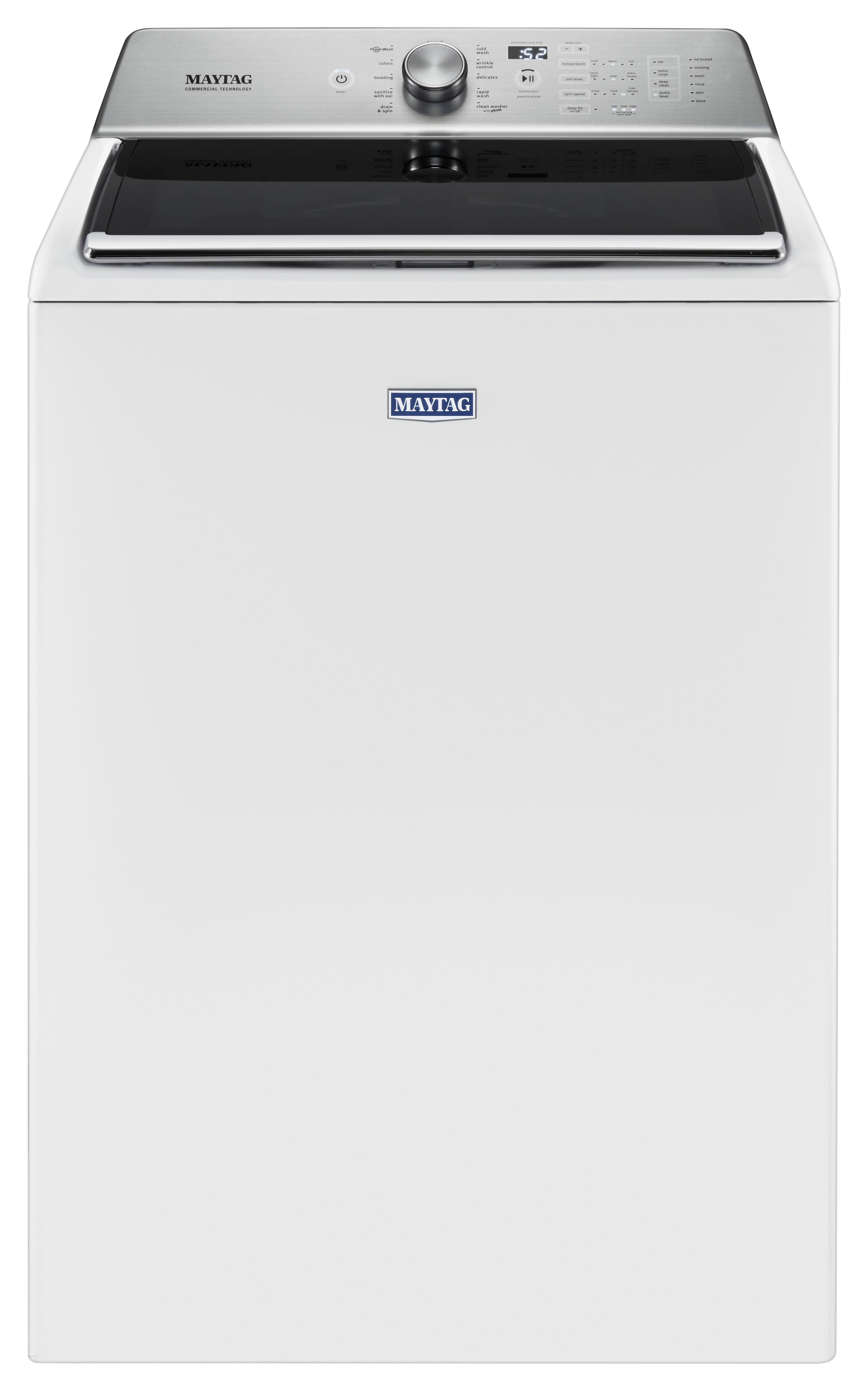 Maytag 5.2 Cu. Ft. 11Cycle TopLoading Washer White at Pacific Sales