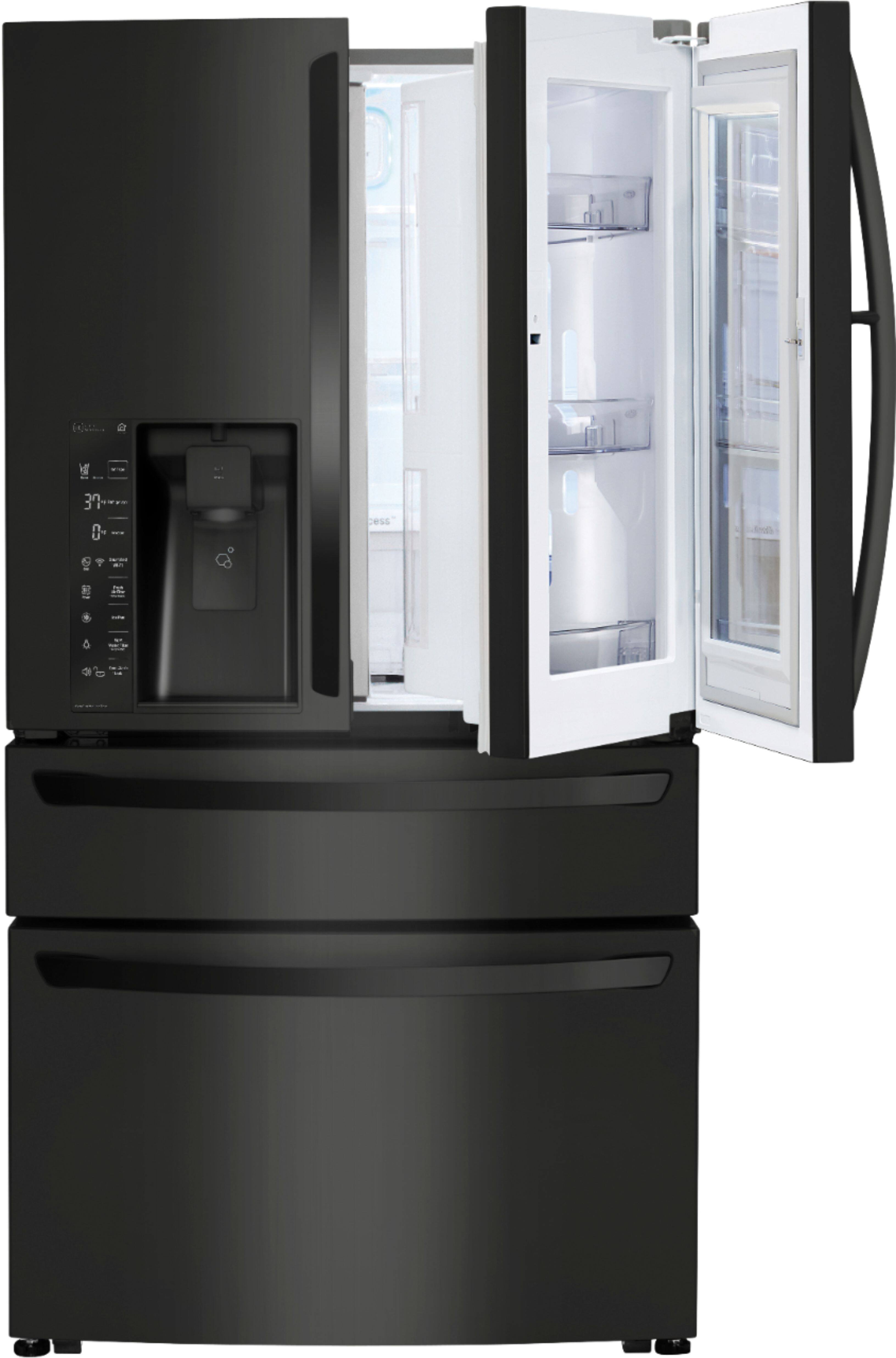 Lg Cu Ft French Instaview Door In Door Counter Depth Smart Wi Fi Refrigerator