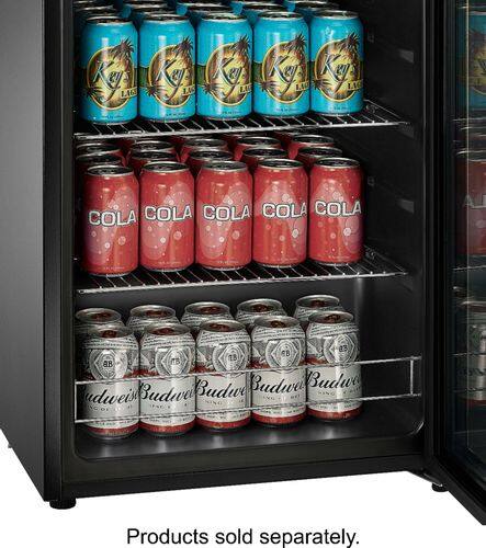 Insignia™ - 115-Can Beverage Cooler - Stainless steel - Alt_View_Standard_15