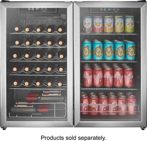 Insignia™ - 115-Can Beverage Cooler - Stainless steel - Alt_View_Standard_17