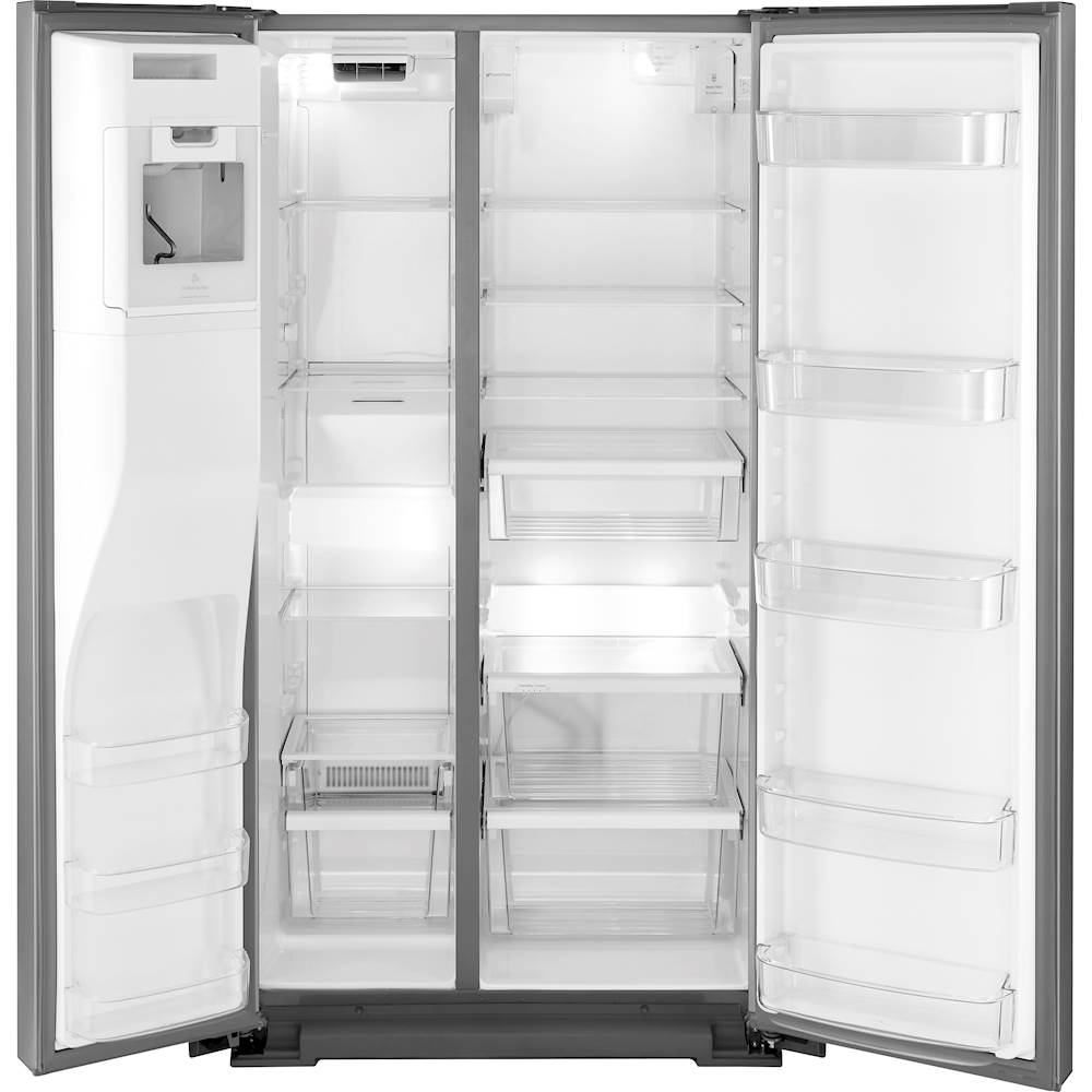 Whirlpool - 20.6 Cu. Ft. Side-by-Side Counter-Depth Refrigerator ...