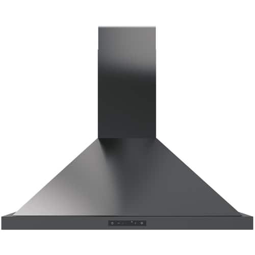 Zephyr - Core Collection Ombra 30" Convertible Range Hood - Black stainless steel - Front_Standard