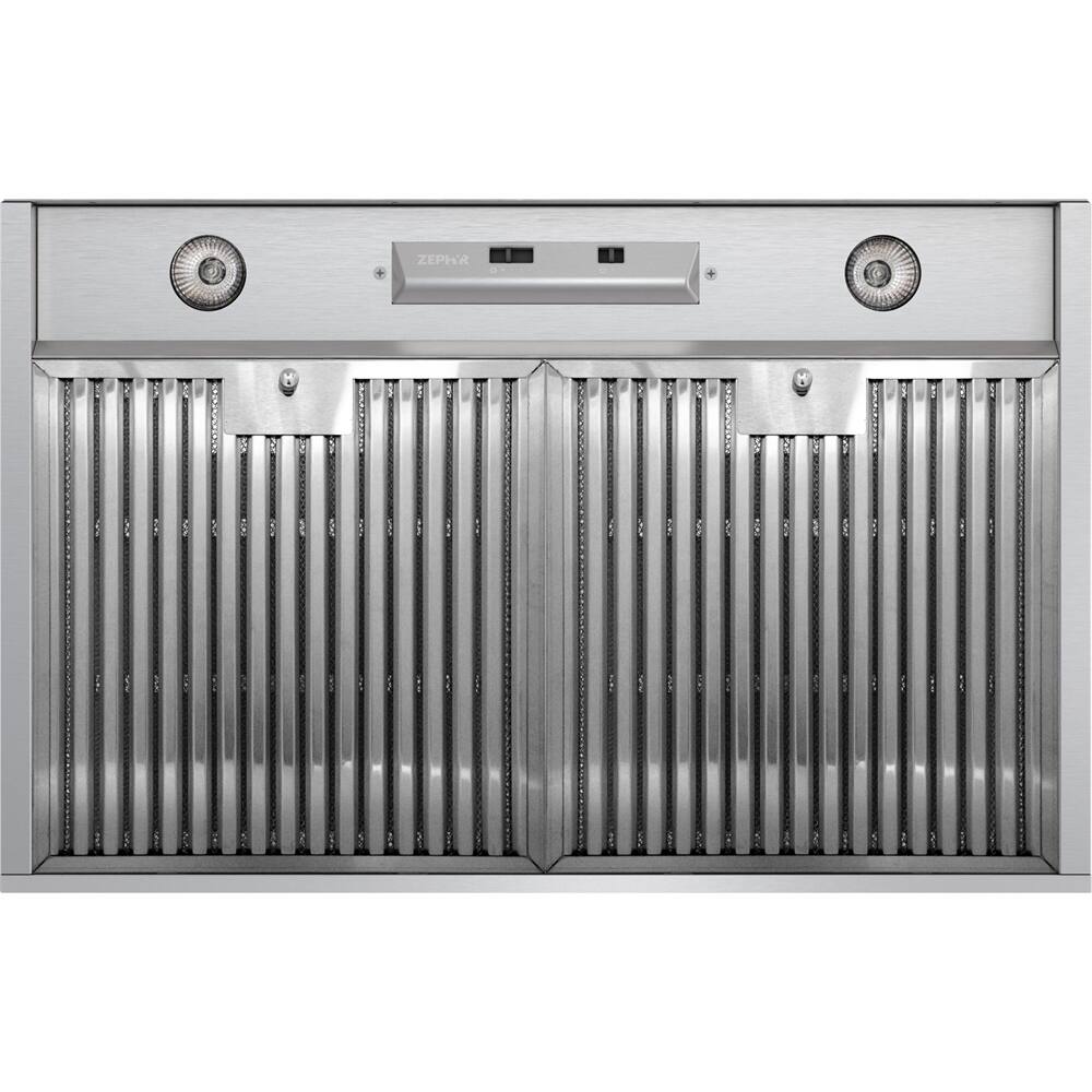 Zephyr - Core Collection Monsoon Mini 34" Convertible Range Hood - Stainless steel - Front_Zoom