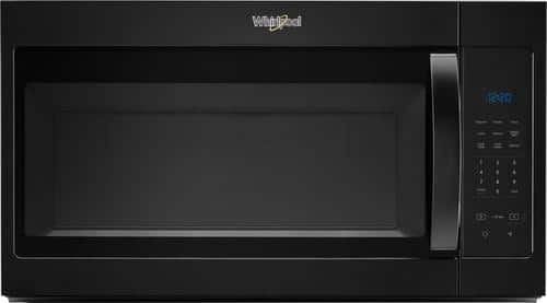 Whirlpool - 1.7 Cu. Ft. Over-the-Range Microwave - Black - Front_Standard