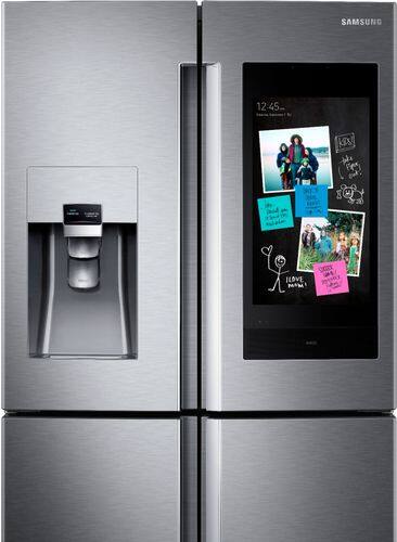 Samsung - Family Hub 28 Cu. Ft. 4-Door Flex French Door Refrigerator - Fingerprint Resistant Stainless Steel - Alt_View_Standard_18