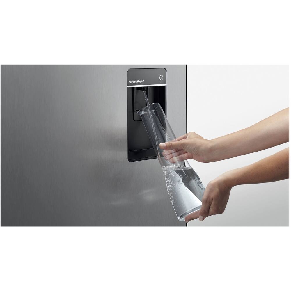 Fisher & Paykel - ActiveSmart 17.5 Cu. Ft. Bottom-Freezer Counter-Depth Refrigerator - Ezkleen Stainless Steel - Alt_View_Standard_17