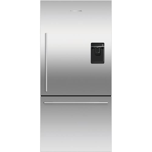 Fisher & Paykel - ActiveSmart 17.1 Cu. Ft. Bottom-Freezer Counter-Depth Refrigerator - Ezkleen Stainless Steel - Front_Standard