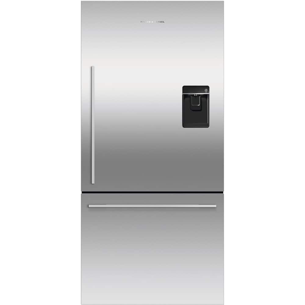 Fisher & Paykel - ActiveSmart 17.1 Cu. Ft. Bottom-Freezer Counter-Depth Refrigerator - Ezkleen Stainless Steel - Front_Zoom