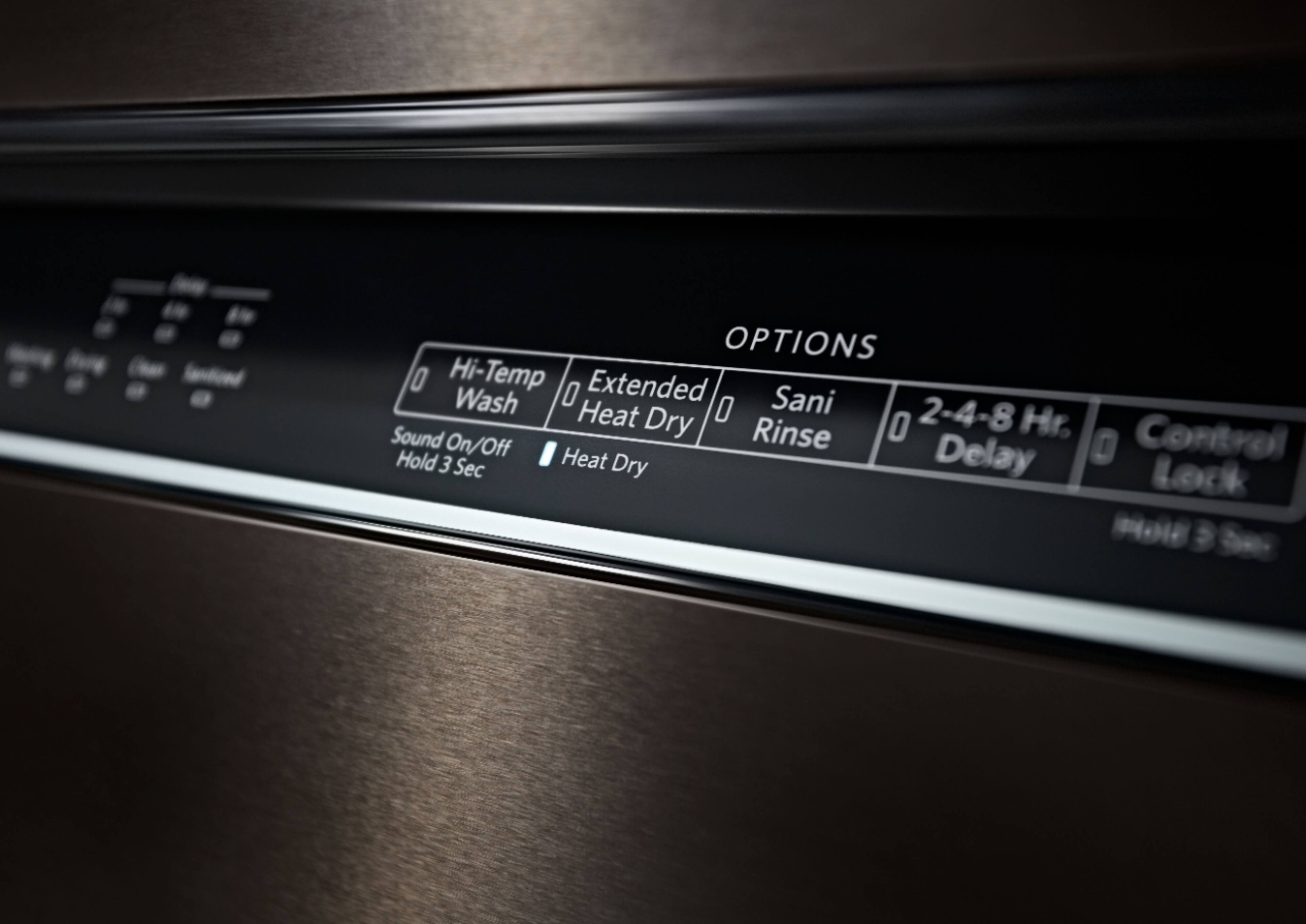 KitchenAid - 24" Front Control Tall Tub Built-In Dishwasher with Stainless Steel Tub - Black stainless steel - Alt_View_Standard_12