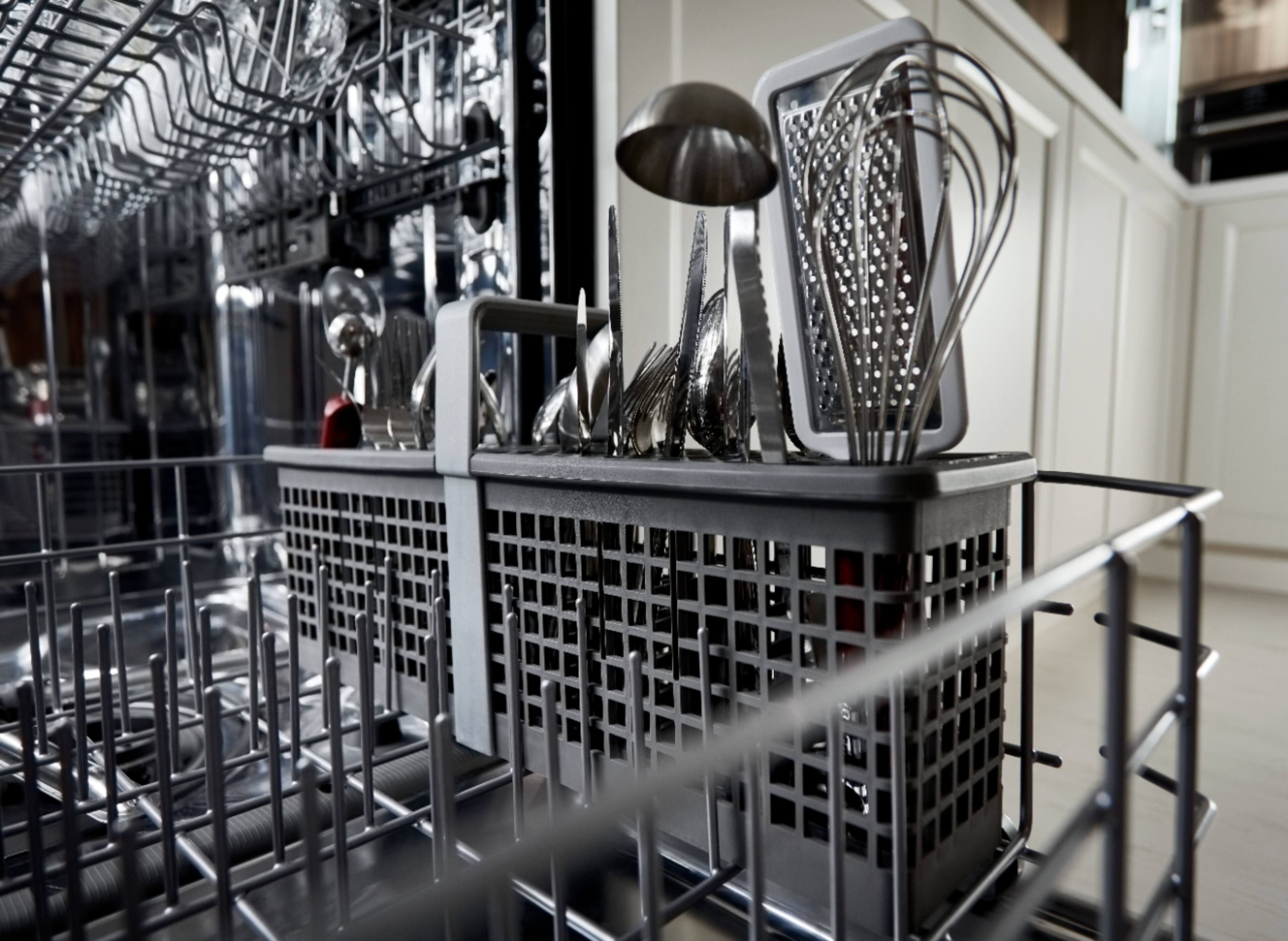 KitchenAid - 24" Front Control Tall Tub Built-In Dishwasher with Stainless Steel Tub - Black stainless steel - Alt_View_Standard_16