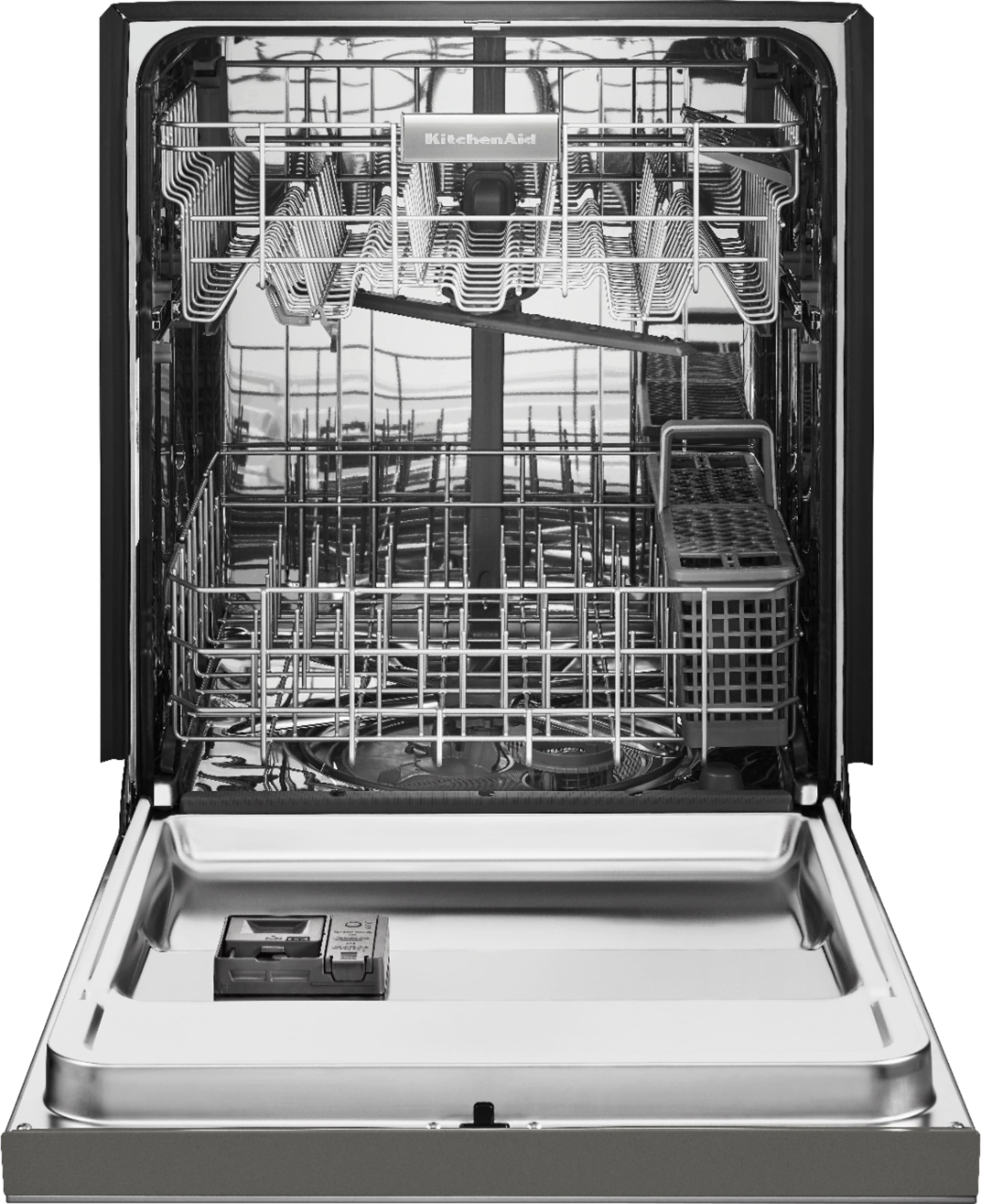 KitchenAid - 24" Front Control Tall Tub Built-In Dishwasher with Stainless Steel Tub - Stainless steel - Alt_View_Standard_11