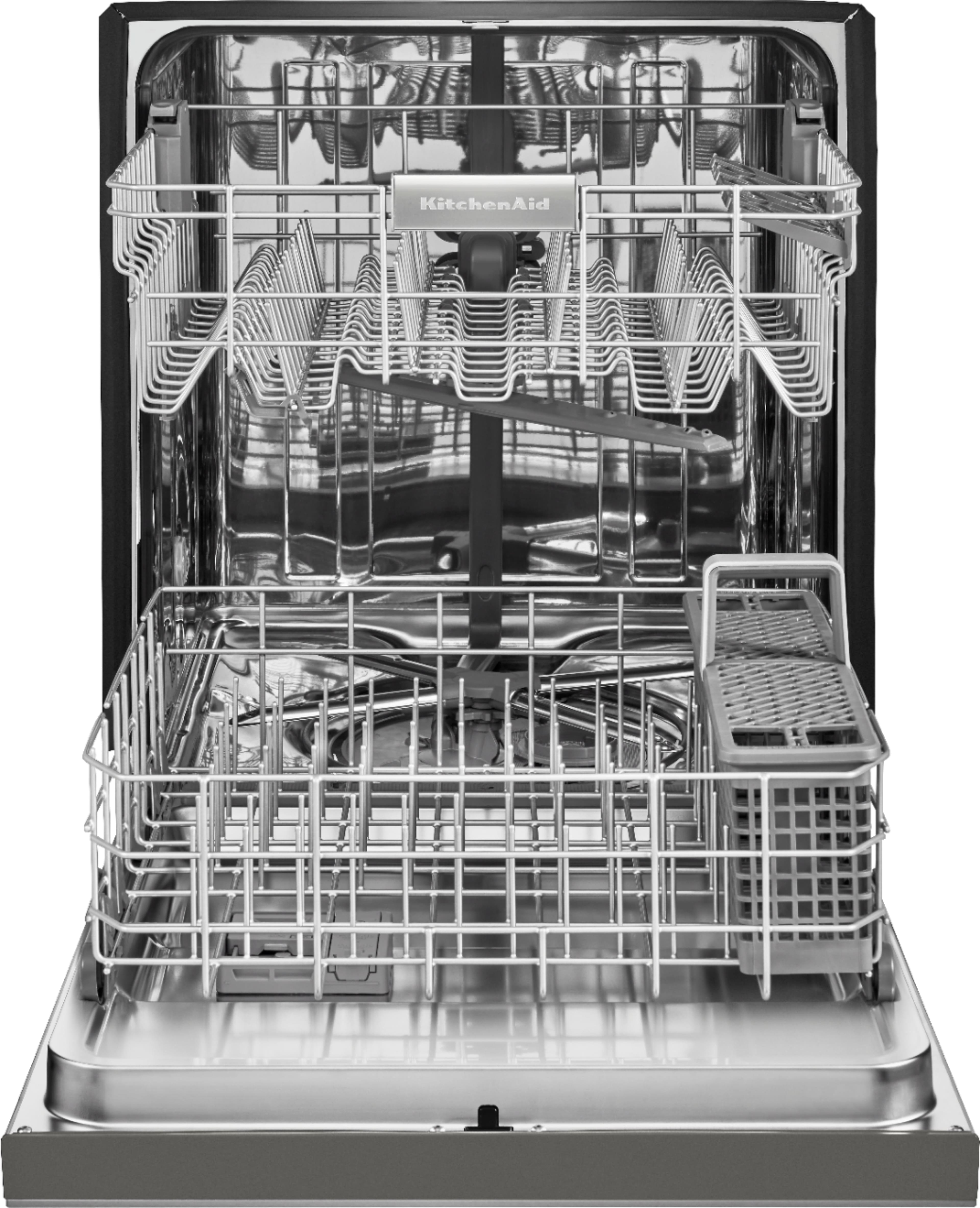KitchenAid - 24" Front Control Tall Tub Built-In Dishwasher with Stainless Steel Tub - Stainless steel - Alt_View_Standard_14
