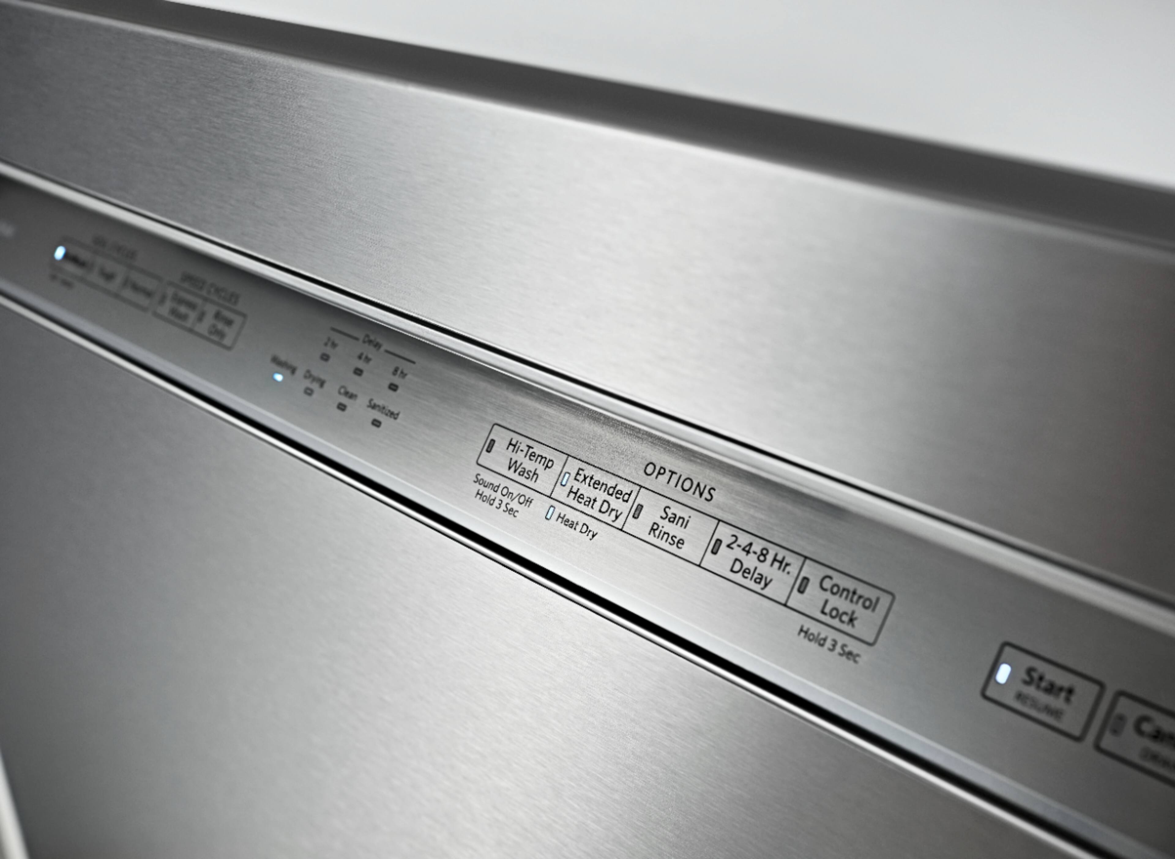 KitchenAid - 24" Front Control Tall Tub Built-In Dishwasher with Stainless Steel Tub - Stainless steel - Alt_View_Standard_17