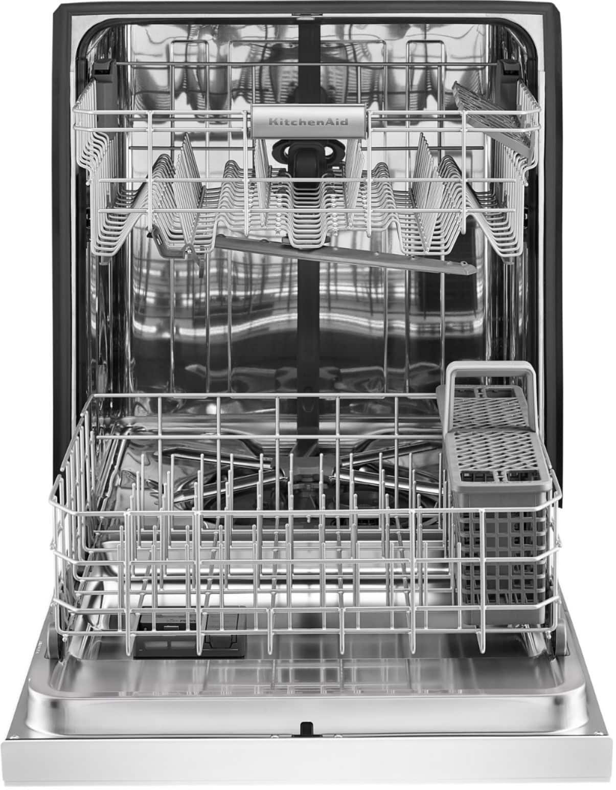 KitchenAid - 24" Front Control Tall Tub Built-In Dishwasher with Stainless Steel Tub - White - Alt_View_Standard_13