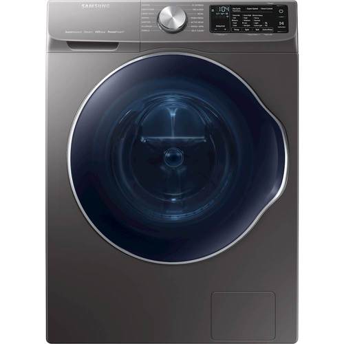 Samsung - 2.2 Cu. Ft. 14-Cycle Front-Loading Washer with Steam - Inox Gray - Front_Standard