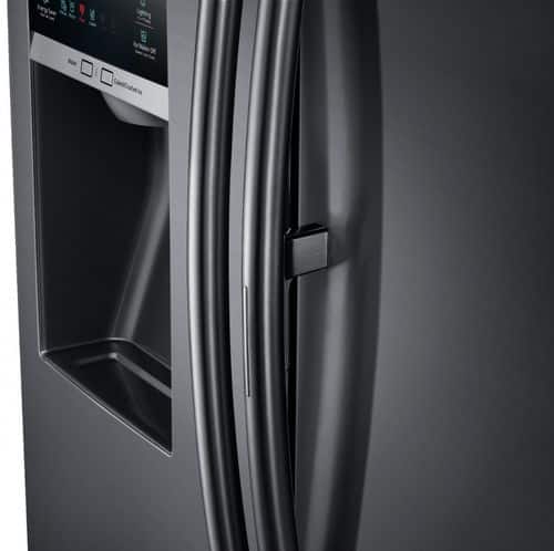 Samsung - 27.8 cu. ft. French Door Refrigerator with Food ShowCase and Thru-the-Door Ice and Water - Fingerprint Resistant Black Stainless Steel - Alt_View_Standard_15