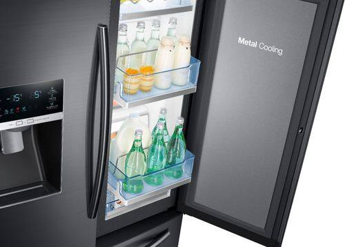 Samsung - 27.8 cu. ft. French Door Refrigerator with Food ShowCase and Thru-the-Door Ice and Water - Fingerprint Resistant Black Stainless Steel - Alt_View_Standard_17