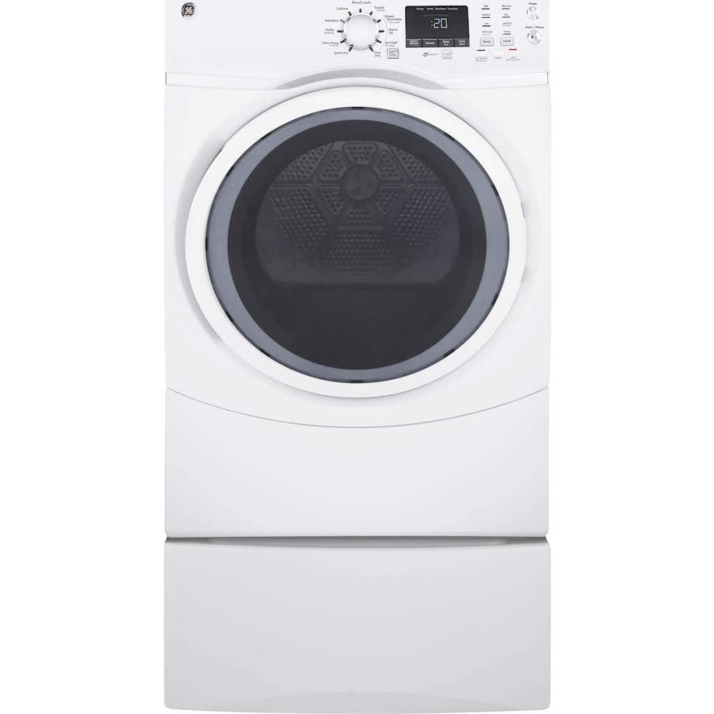 GE - 7.5 Cu. Ft. 13-Cycle Gas Dryer with Steam - White On White - Alt_View_Standard_2