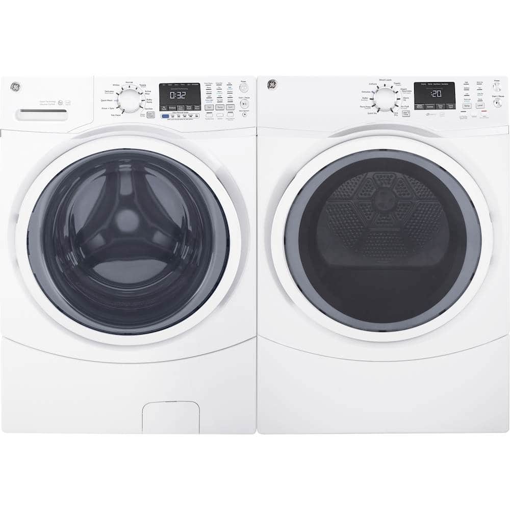 GE - 7.5 Cu. Ft. 13-Cycle Gas Dryer with Steam - White On White - Alt_View_Standard_3