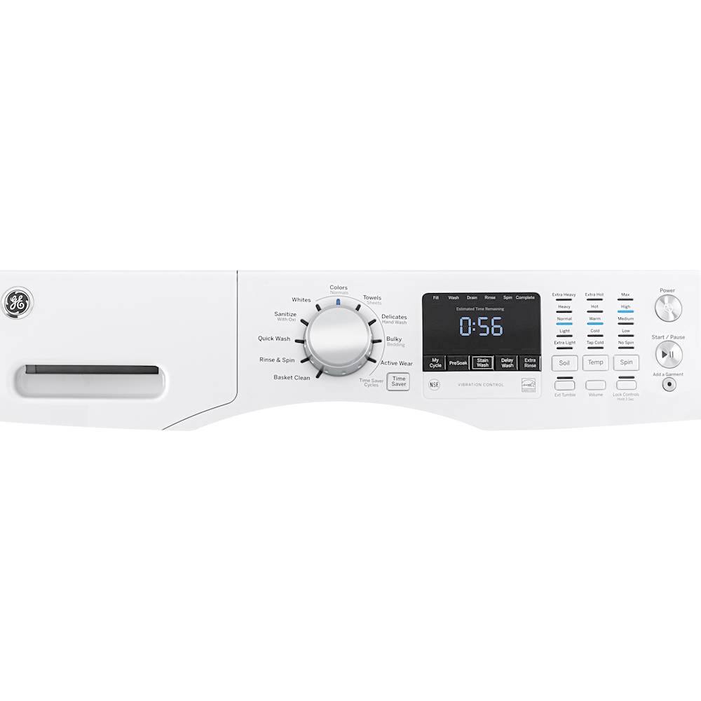 GE - 4.5 Cu. Ft. 10-Cycle Front-Loading Washer - White On White - Alt_View_Standard_1