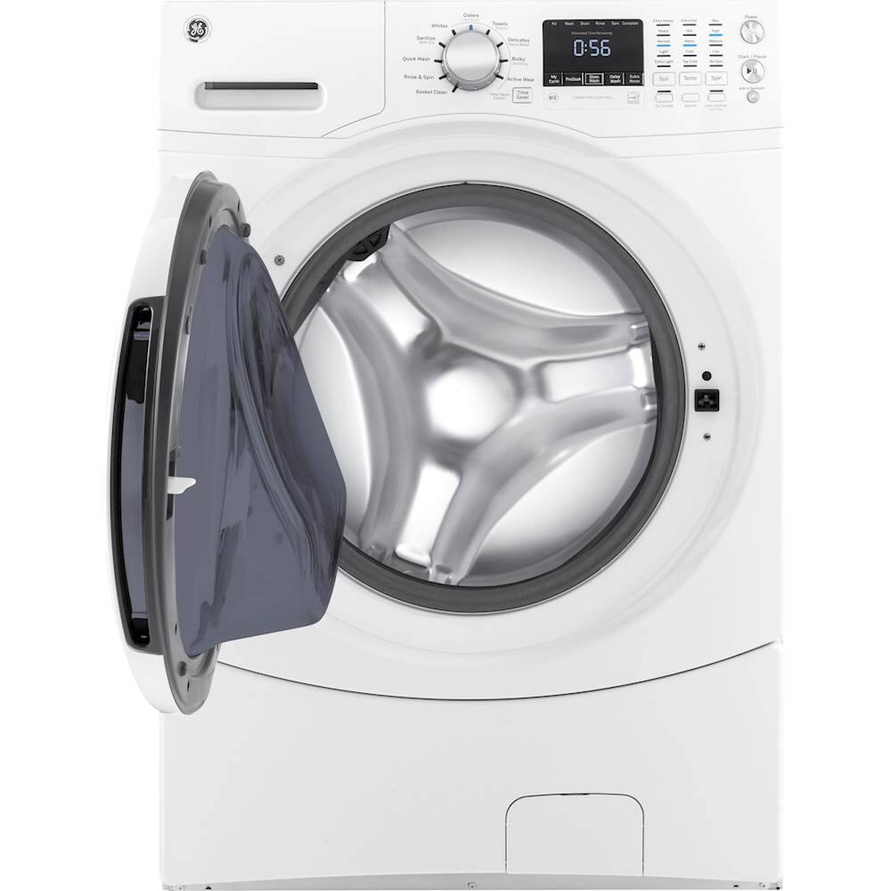 GE - 4.5 Cu. Ft. 10-Cycle Front-Loading Washer - White On White - Alt_View_Standard_2