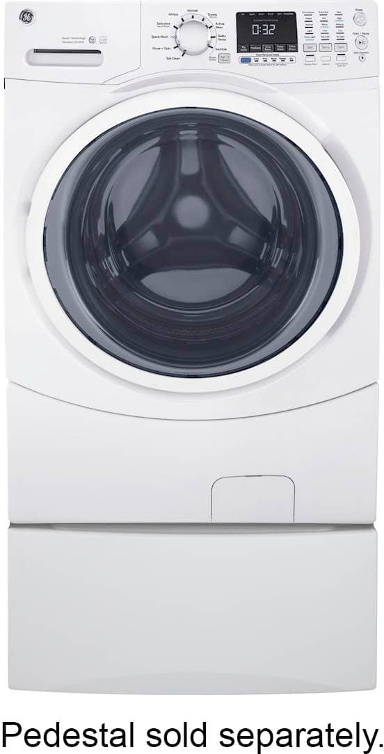 GE - 4.5 Cu. Ft. 10-Cycle Front-Loading Washer with Steam - White - Alt_View_Standard_1